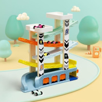 Racing Circuit - TOP BRIGHT - 4 Racing Cars - 4 Ramps - 2 Parking Leve