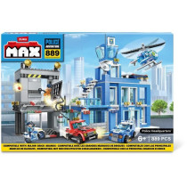 Construction Set - ZURU - Police Station (889 pieces) - Build the poli
