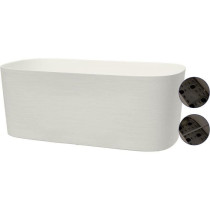 Planter with water reserve - GARDEN ID Respect - White 50 x 17 cm - 10