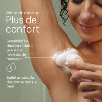 Épilateur électrique - BRAUN - Silk-épil 9 - Épilation facile - Pe
