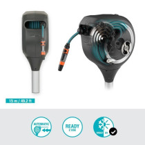 Gardena automatic reel on peak rollup s white line-length 15m-Ø11mm-c
