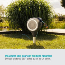 Gardena automatic reel on peak rollup s white line-length 15m-Ø11mm-c