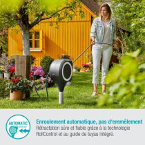 Gardena automatic reel on peak rollup s white line-length 15m-Ø11mm-c