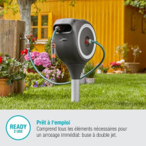 Gardena automatic reel on peak rollup s white line-length 15m-Ø11mm-c