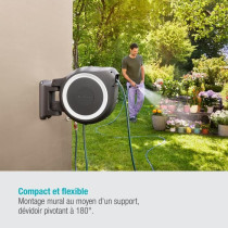 Gardena Automatic Wall Mural Rollup M/L White Liseret-Length 25m-Ø13m