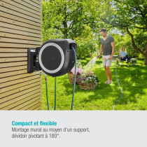 Gardena Automatic Wall Mural Rollup XL White Liseret-Length 35m-Ø13mm