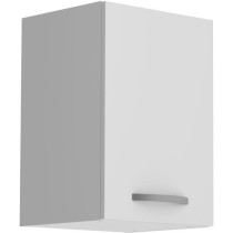 OSLO High furniture 1 door + tablet - matt white decor - L 40 x D 36 x