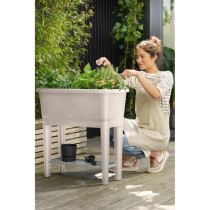 ELHO Noa Standing Vegetable Garden - Gray - L 79 x B 39 x H 94 cm - cu