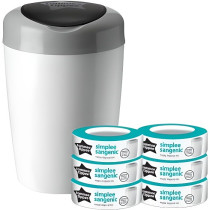 TOMMEE TIPPEE Sangenic Starter Pack SIMPLEE - 1 tray + 6 refills