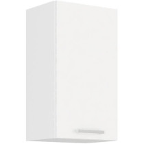 ATLAS Tall unit with 1 door - White decor - L 40cm