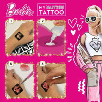 Barbie Glitter Tattoo Kit - LISCIANI GIOCHI - Create colorful and spar