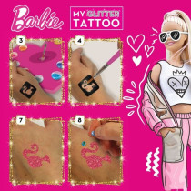 Barbie Glitter Tattoo Kit - LISCIANI GIOCHI - Create colorful and spar