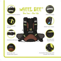 Backpack - Bike - SCHILDKRÖT - LED + USB port + Headphone output incl
