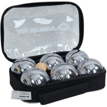Schildkrot Funsport Petanque Ball Set Silver and Black - 4000885700084
