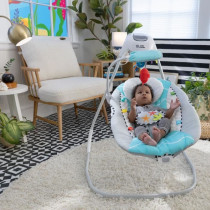 BABY EINSTEIN Ocean Explorers Swing, lightweight and compact, 180° ro