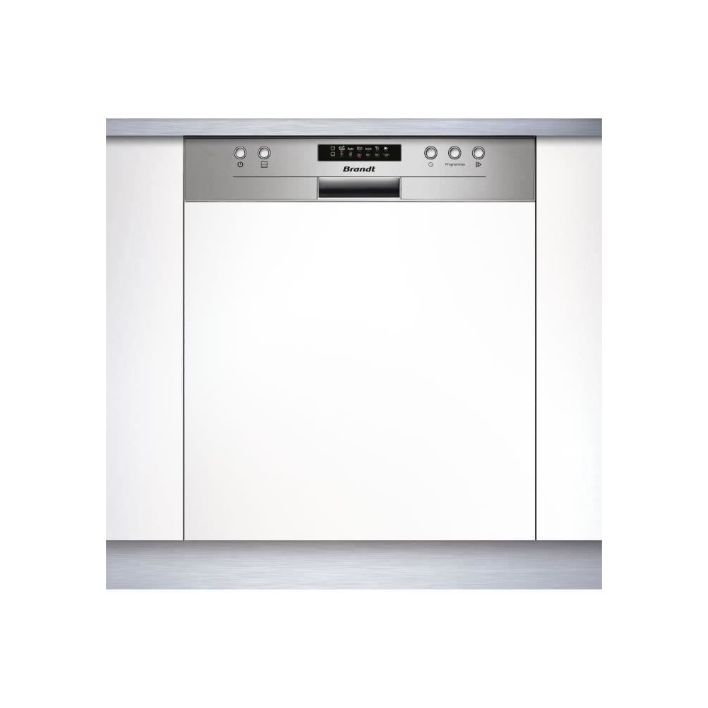 Lave-vaisselle semi-intégrable BRANDT LVE334X - 13 couverts - L60cm -