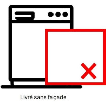 Lave-vaisselle semi-intégrable BRANDT LVE334X - 13 couverts - L60cm -