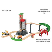 Brio World Grand Circuit Multimodal Platform - Box 32 pieces - Wooden
