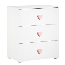 Commode a langer - Babyprice - Basic - 3 tiroirs - En bois - Boutons c