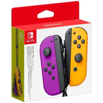 Pair of Joy-Con left neon purple and right neon orange right