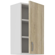 SARA high cabinet - 1 door - Sonoma oak decor - L40xD31xH71.5 cm - Mad