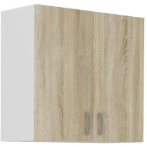 SARA high cabinet - 2 doors - Sonoma oak decor - L80xD31xH71.5 cm - Ma