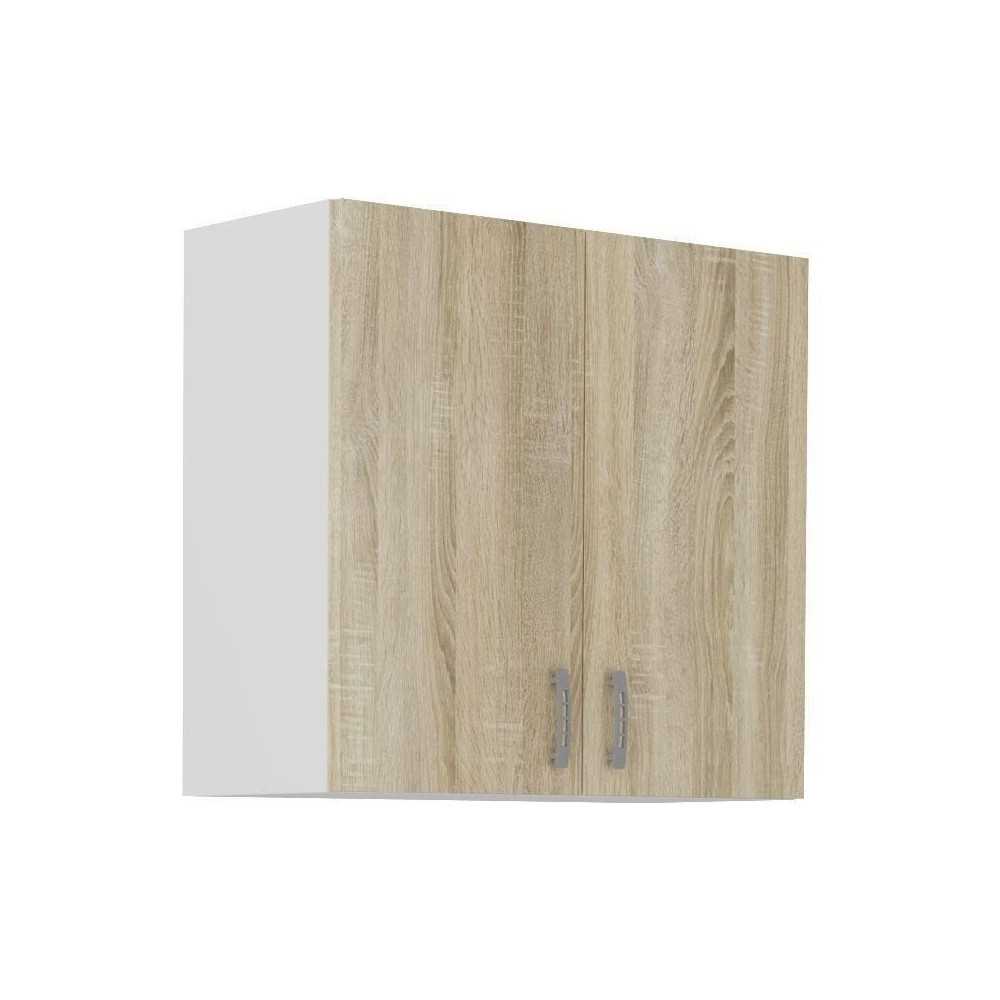 SARA high cabinet - 2 doors - Sonoma oak decor - L80xD31xH71.5 cm - Ma SARA high cabinet - 2 doors - Sonoma oak decor - L80xD31xH71.5 cm - Ma