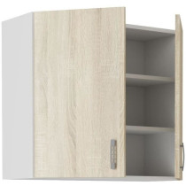 SARA high cabinet - 2 doors - Sonoma oak decor - L80xD31xH71.5 cm - Ma