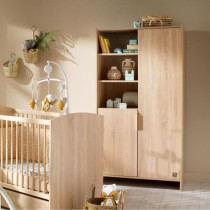 Chambre bébé trio AZUR - Lit 120x60 + Commode a langer 3 tiroirs + A