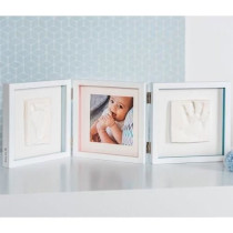 Baby Art My Baby Style - Double Baby Footprint Photo Frame: Personaliz