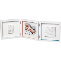 Baby Art My Baby Style - Double Baby Footprint Photo Frame: Personaliz