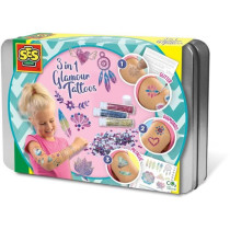 3 in 1 glamour tattoos - SES CREATIVE - Multicolor - White - For child