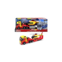 Truck with Police Helicopter Majorette GS 35 cm - MAJORETTE - White -