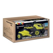 Smoby Farmer XL pedal tractor + trailer - Green