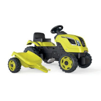 Smoby Farmer XL pedal tractor + trailer - Green
