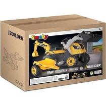 Builder Max pedal tractor + Trailer + Backhoe + Excavator - Smoby - Ye