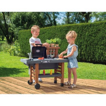 Smoby - Garden Kitchen - Evolutive Outdoor Kitchen - Grill With Retrac