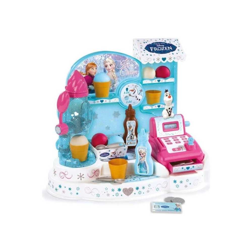 Smoby - Frozen - Ice Cream Shop - Child's Cash Register - 22 Accessori