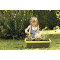 Smoby Jardinere Eden garnished 20L: shovel + rake + plant + 4 signs