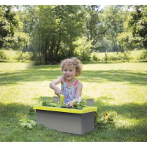 Smoby Jardinere Eden garnished 20L: shovel + rake + plant + 4 signs