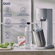 Sodastream Duobicb - White Duo Machine Pack 4 bottles (2 Duo Caraves +