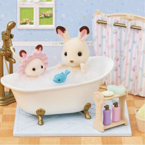 Bathtub and shower set - SYLVANIAN FAMILIES - 5739 - Bathroom set with
