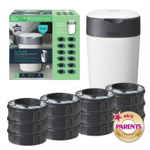 Tommee Tippee - Starter Pack - Diaper bin + 12 refills - Twist and Cli