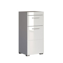 Bathroom base unit - AMANDA - 1 door + 1 drawer - L37 x D31 x H79 cm -