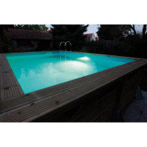 UBBINK white 350 led spotlight for wood pools
