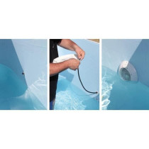 UBBINK white 350 led spotlight for wood pools