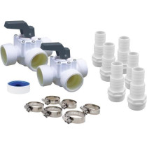 UBBINK Universal by-pass kit for heat pump - Model 7505527 - PVC - Whi