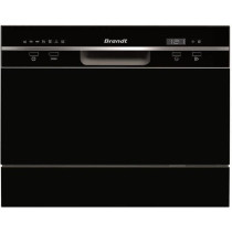 Lave-vaisselle compact pose libre BRANDT DFC6519B - Induction - 6 couv