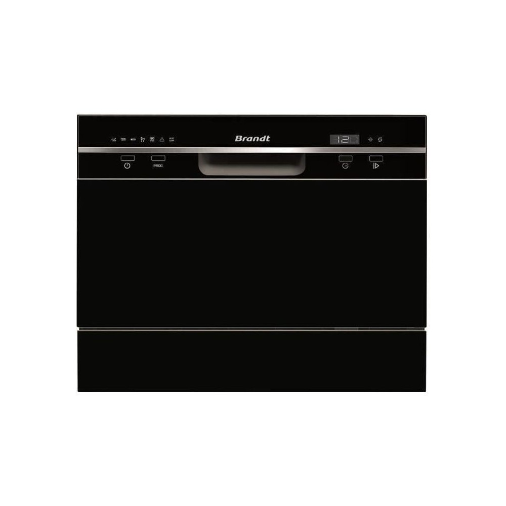 Lave-vaisselle compact pose libre BRANDT DFC6519B - Induction - 6 couv