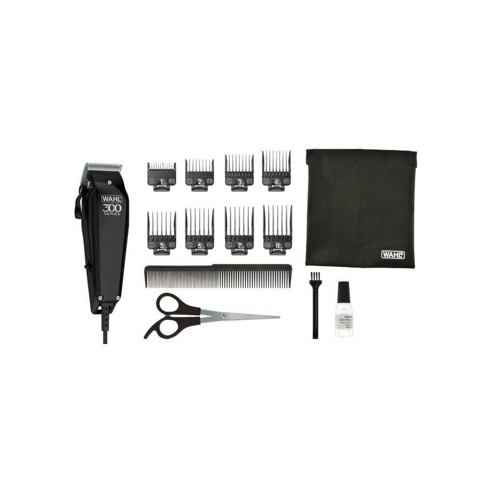 Hair clipper Home Pro 300 - WAHL 20102.0460 - Kit 15 pieces - 8 cuttin
